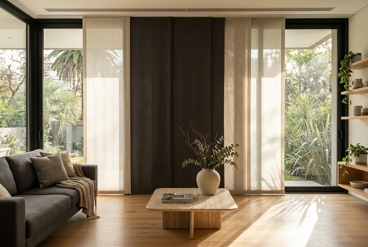Living contemporáneo — panel-oriental