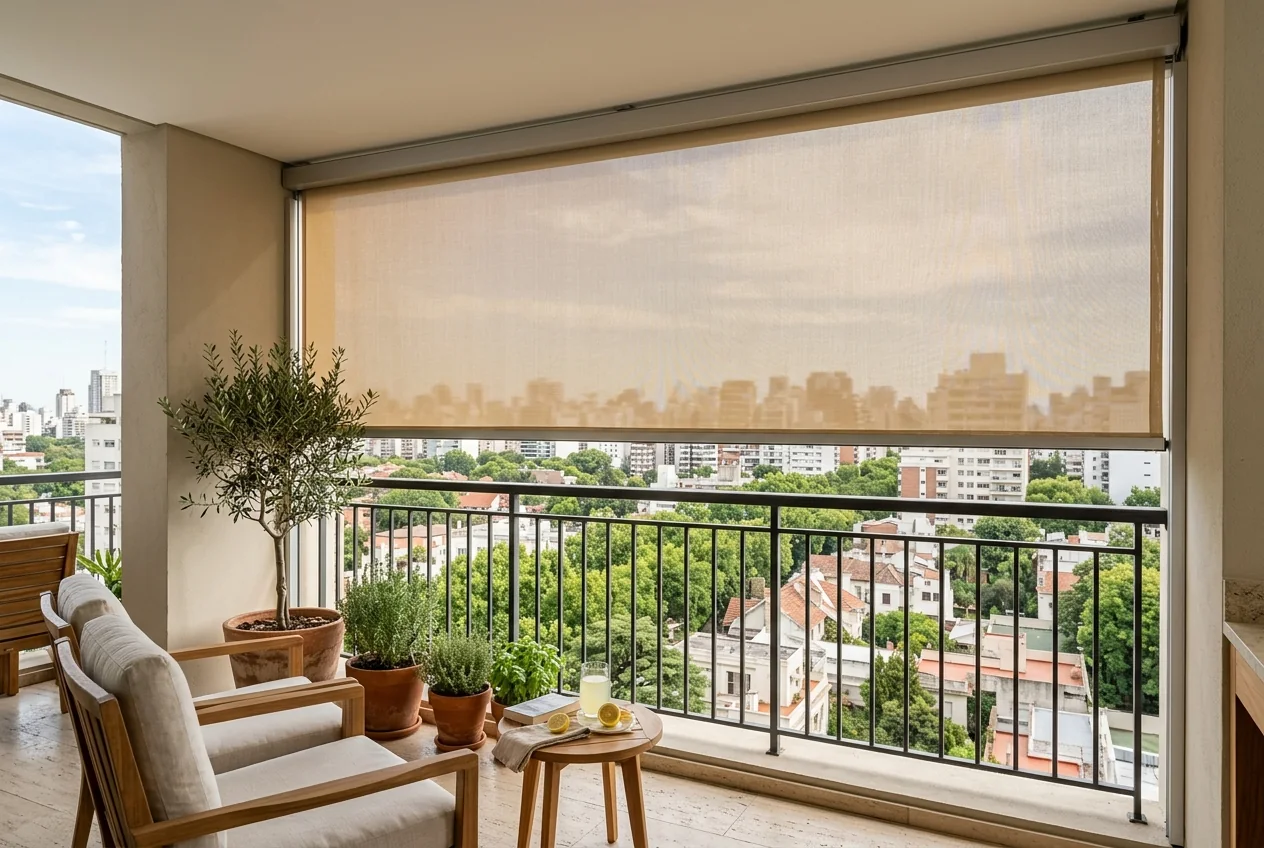 Balcón en altura — toldos