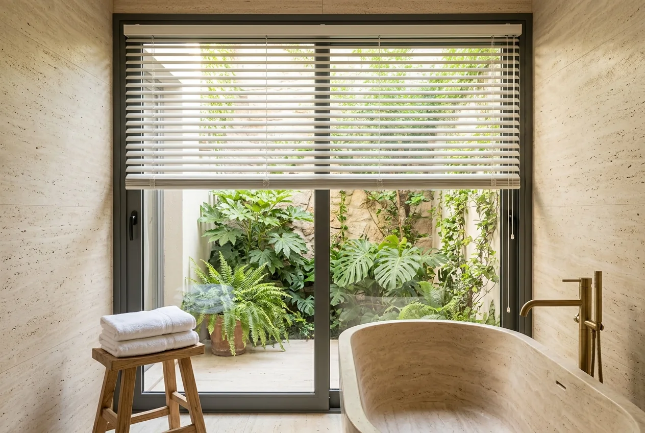 Ventana de patio — veneciana