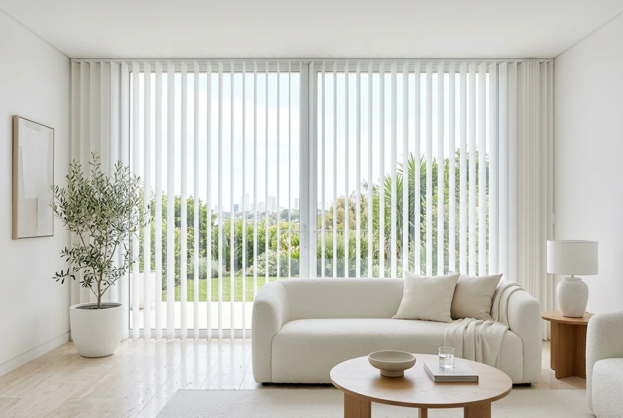 Living blanco — verticales