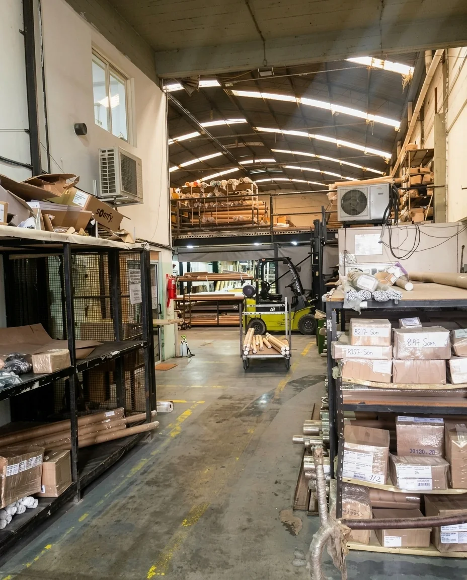 La fábrica textil propia en Vicente López, hoy